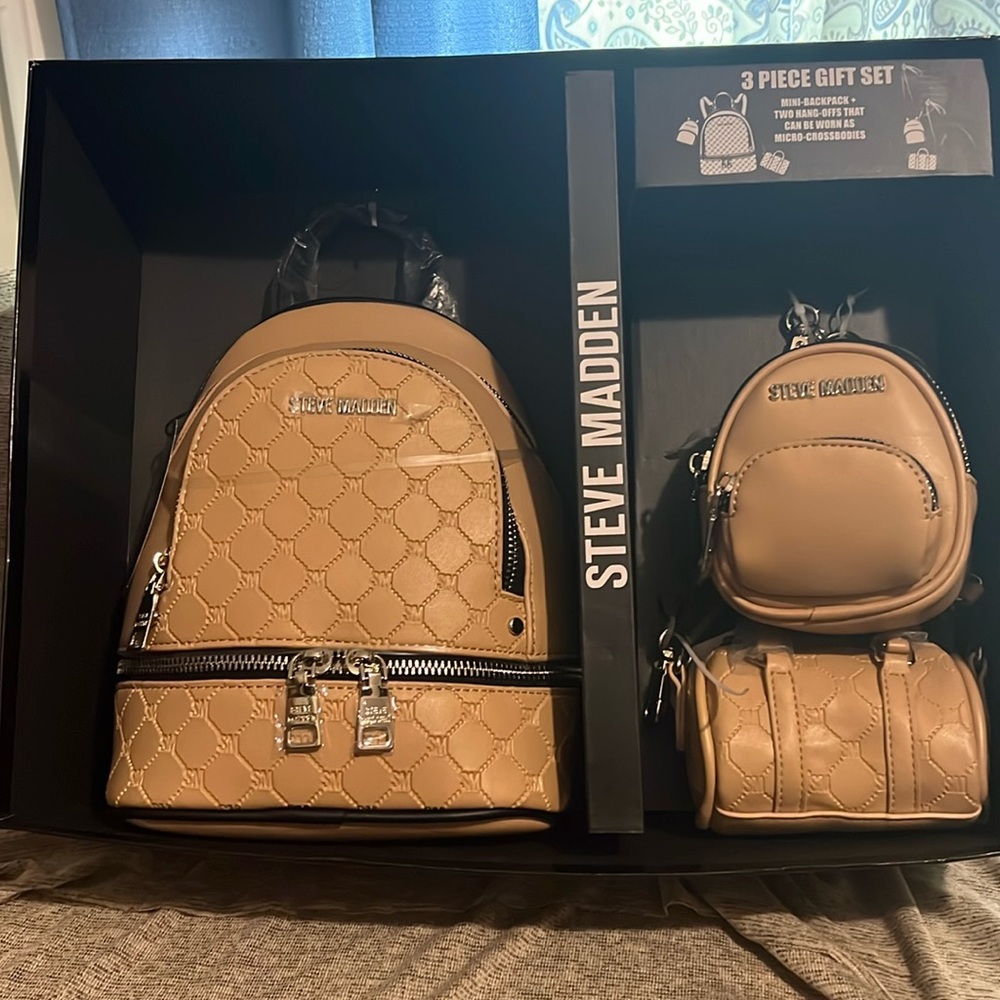 Steve Madden 3piece Mini Backpack.